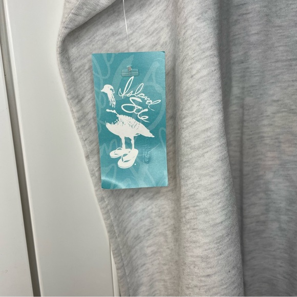 Island Sole Racerback Tank Top, Ash Gray, New w/ tags, Women’s Size L - Picture 3 of 4